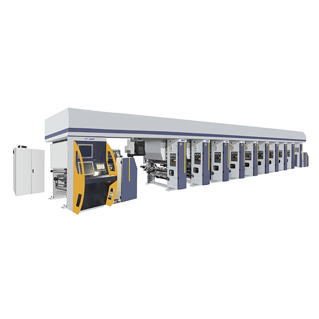 GWASY-A High Speed ​​7 Motor system 8 Color Gravure Printing Machine in 180 mpm (type de déroulement et de rembobinage extérieur)